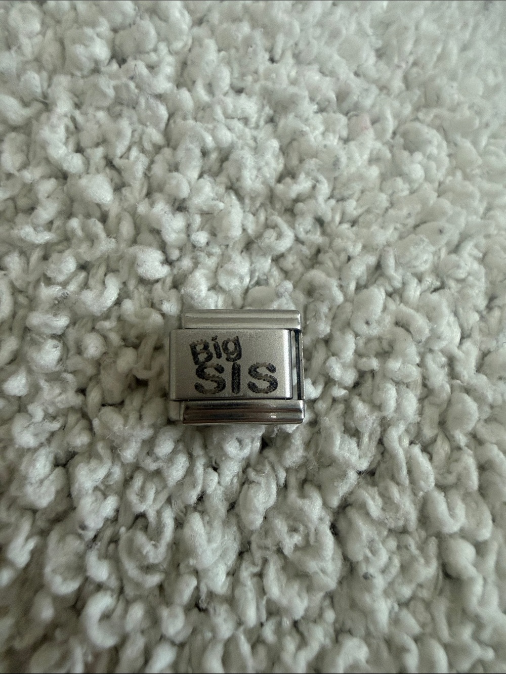 Big SIS Silver - Italian Charm Bracelet Charm